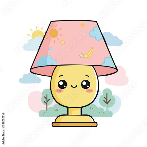 cartoon vector lamp