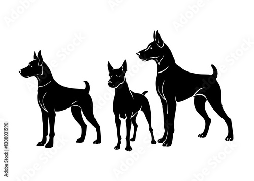 vector illustration of a dog