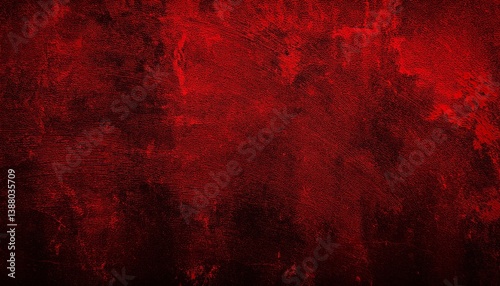 Red black grunge background. Dark red abstract background. Toned metallic rust texture. Red banner with corrosion texture. Red grunge wall background.