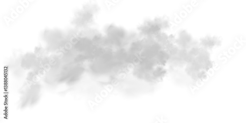 Abstract vector clouds, fog or smoke on an isolated transparent background. Dust cloud. Desert smoke. Sandstorm. 3D smog explosion. Cloud, smoke, png.	