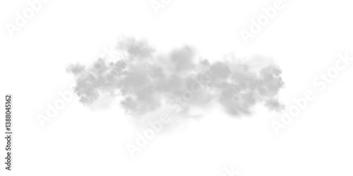 Abstract vector clouds, fog or smoke on an isolated transparent background. Dust cloud. Desert smoke. Sandstorm. 3D smog explosion. Cloud, smoke, png.	