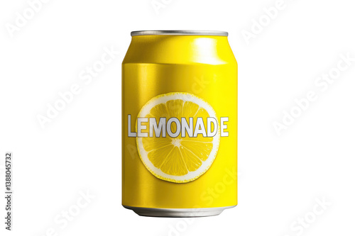 Yellow aluminum can with the inscription 