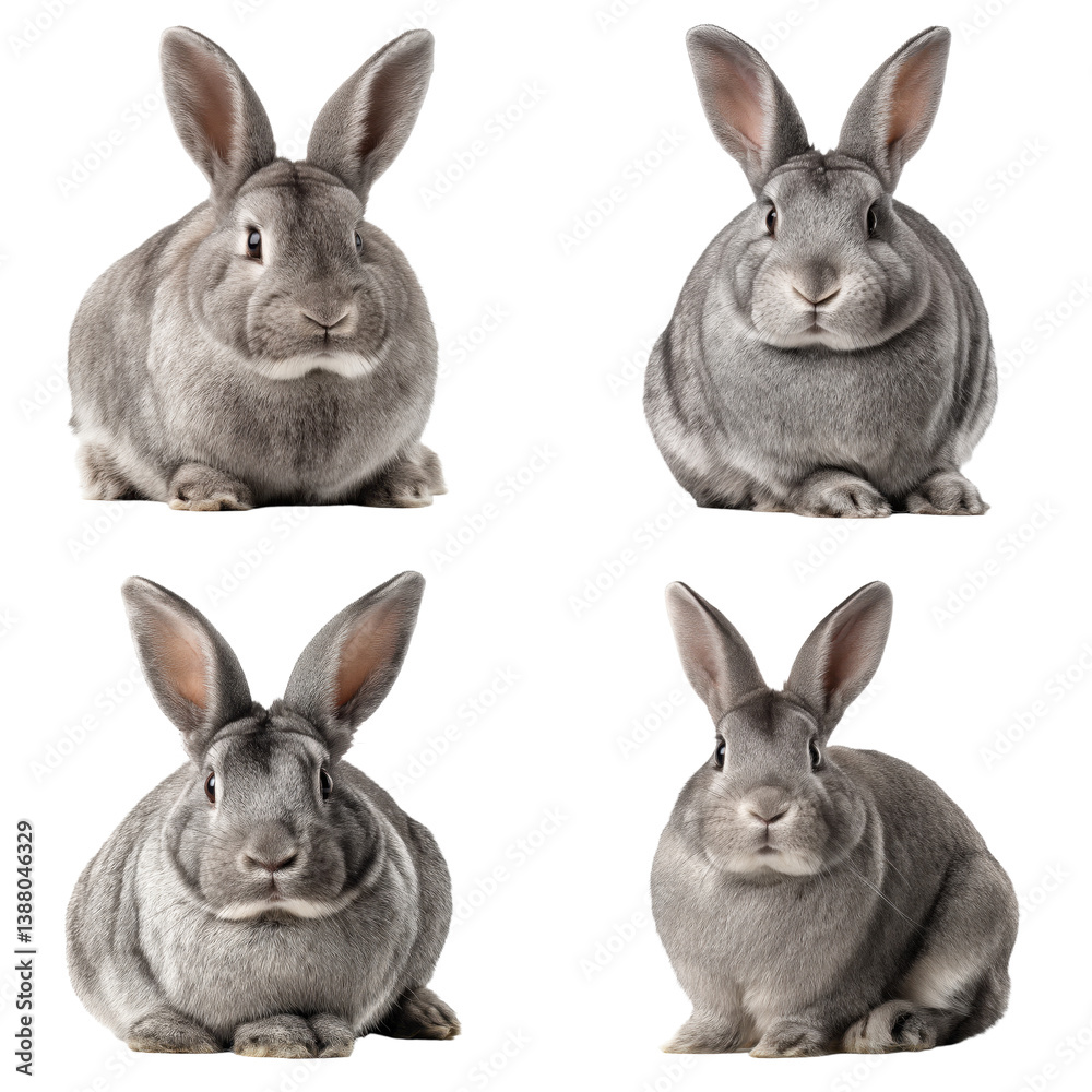 Gray Rex Rabbit Portrait Gray Rex Rabbit Portrait