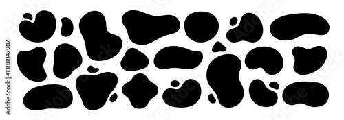 фотографія Abstract organic shapes set