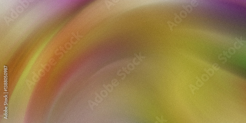 Abstract background with blurred shades of pink green orange and yellow creating a soft gradient effect