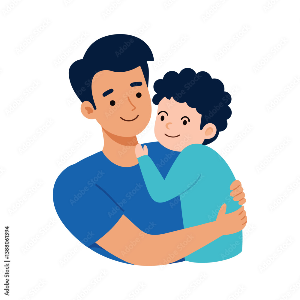 Fototapeta premium two people hugging .eps