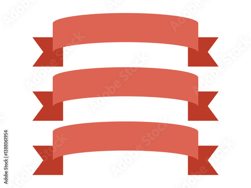 Set of Colorful Ribbons, Banners, badges, Labels - Design Elements on white background