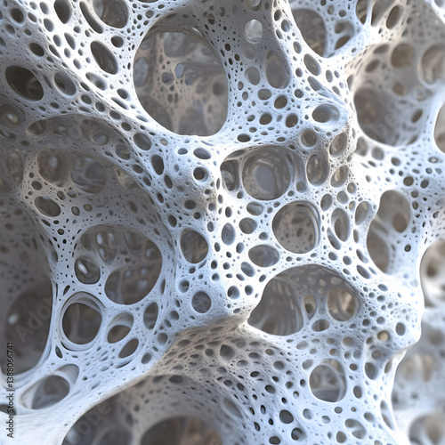 Intricate Lattice of Zeolite Crystal Highlighting Porous Structure and Molecular Sieving Capability