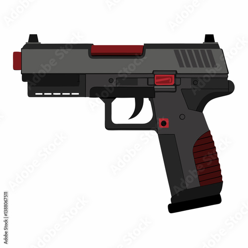 gun isolated on white background