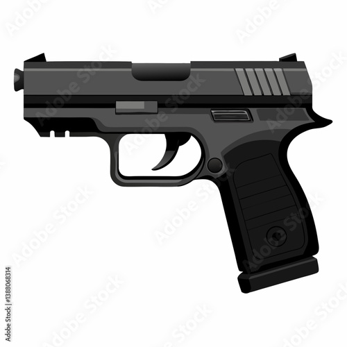 gun isolated on white