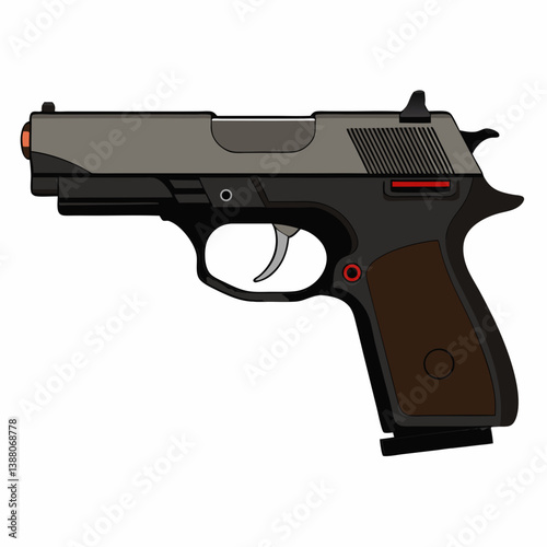 gun isolated on white