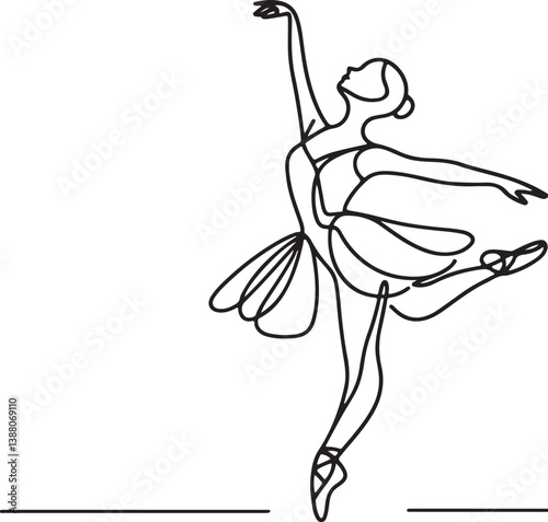 Female Ballet Dancer Minimal Art