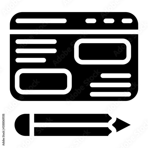 Blog Marketing line icon