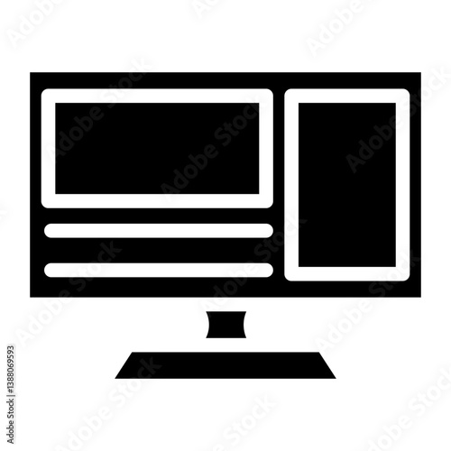 Display Advertising line icon