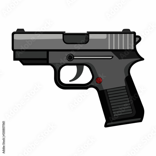 gun isolated on white