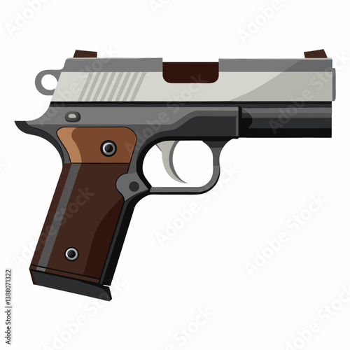 gun isolated on white