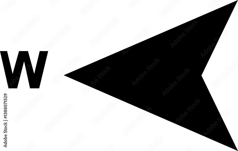 Compass arrow direction W vector icon, vector illustration.compass rose vector and compass rose and compass Vintage compass. Compasses for travel map. Navigation Compass arrow direction W vector icon, vector illustration.compass rose vector and compass rose and compass Vintage compass. Compasses for travel map. Navigation