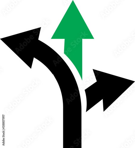 Wallpaper Mural Road traffic direction arrows flat set. You-turn, left, right, two way, three way transportation direction arrow symbol. decision icon vector Trafic way icon isolated Road arrow Sketch Torontodigital.ca