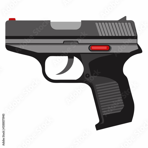 gun isolated on white background