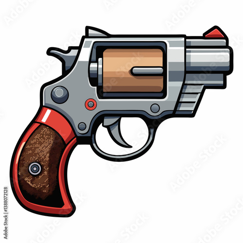 pistol and bullets