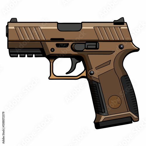 pistol and bullets