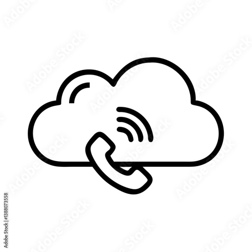 Cloud Calling Icon 