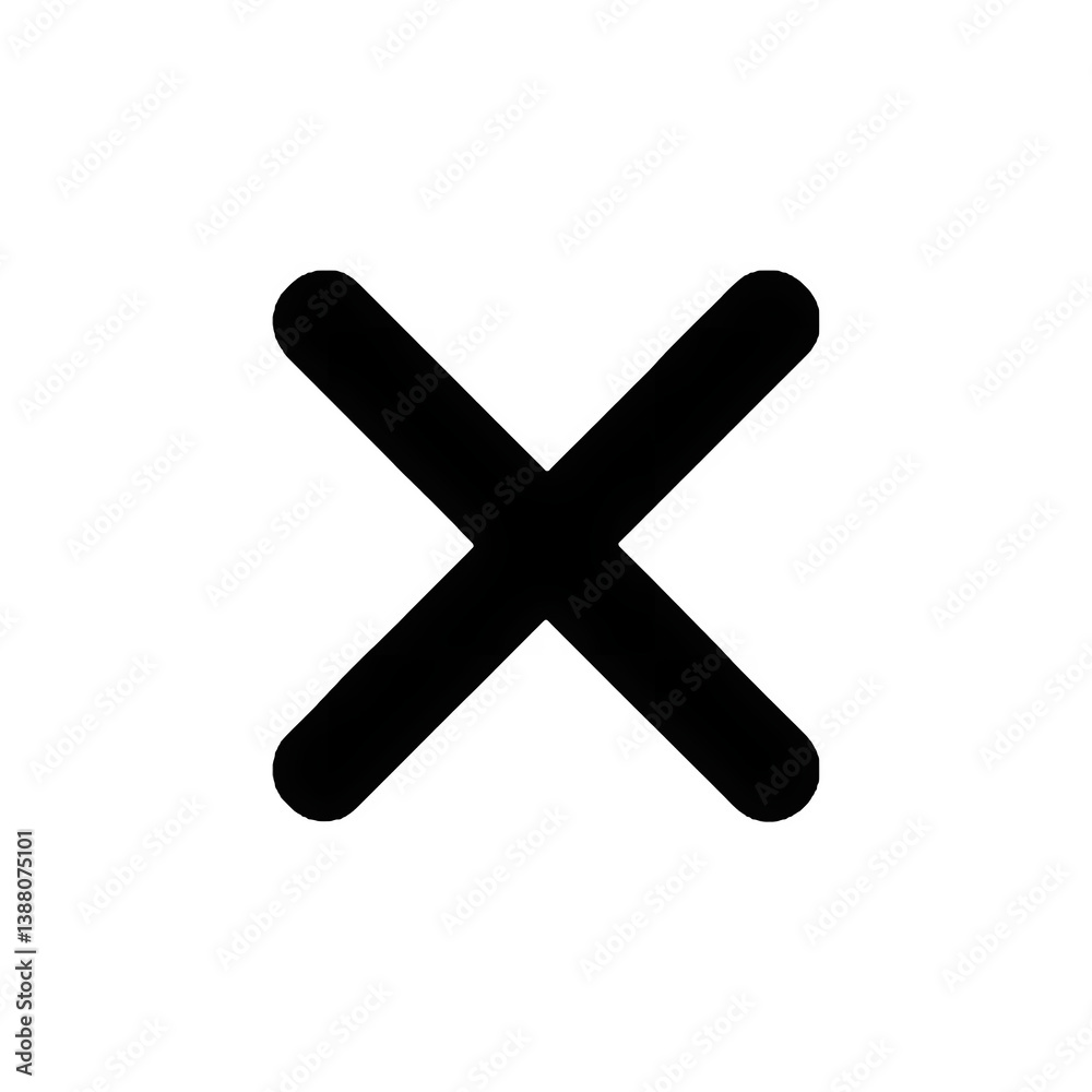 Close icon thin – minimalist cancel symbol Close icon thin – minimalist cancel symbol