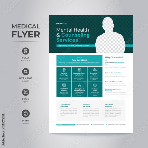 Health Care Medical Services Flyer Design