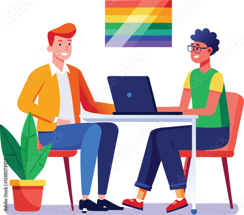  lgbtq-person-job-interview--vector-flat-modern