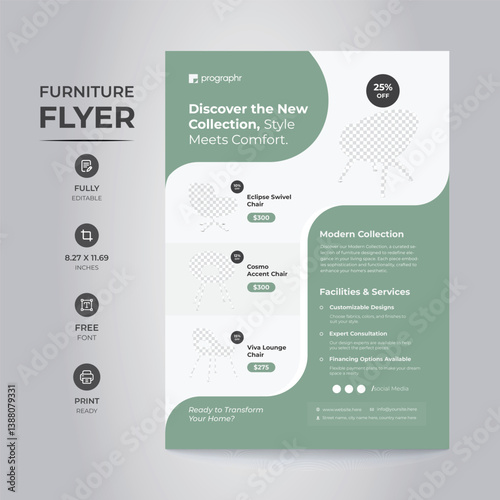 Modern Furniture Flyer Design Template