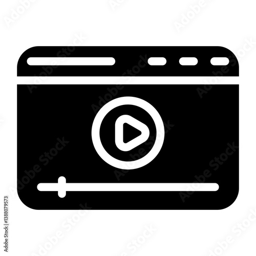 Video line icon