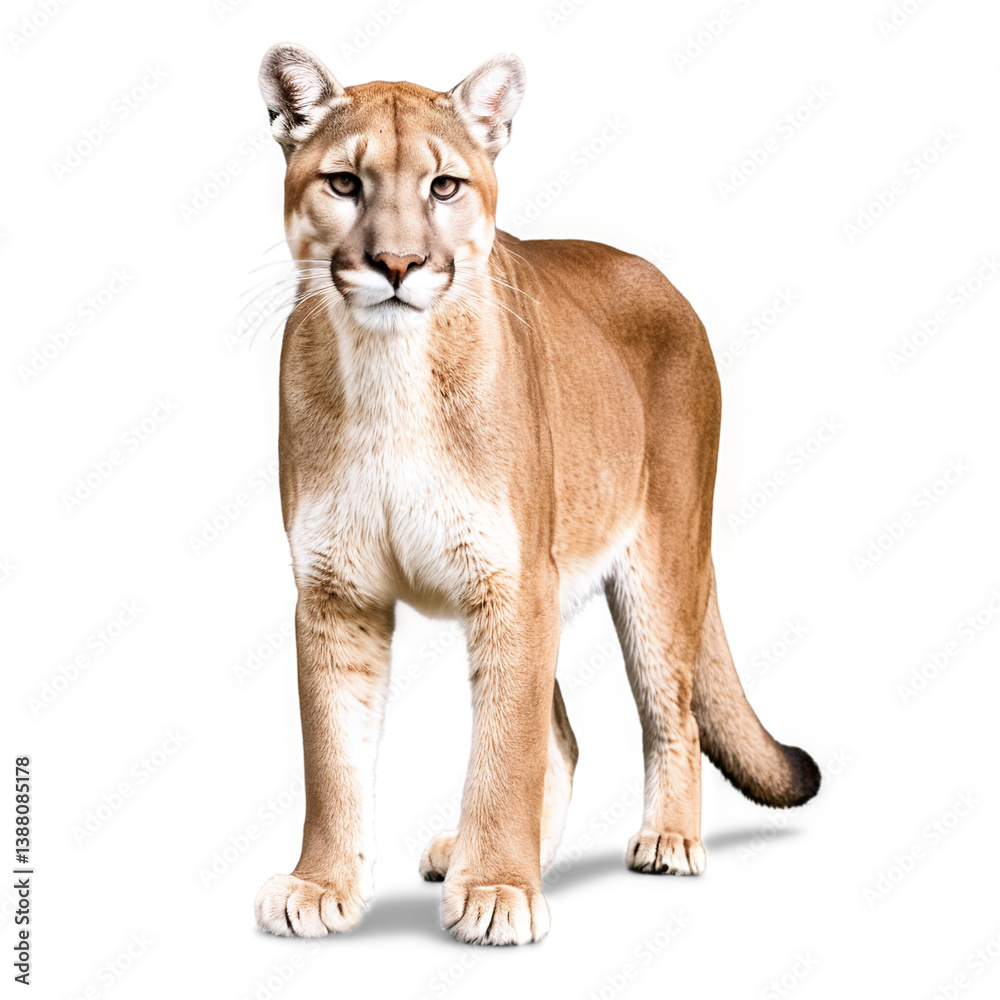 Obraz premium cougar isolated on transparent background