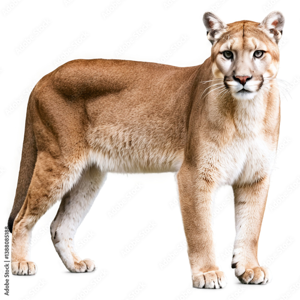 Obraz premium cougar isolated on transparent background