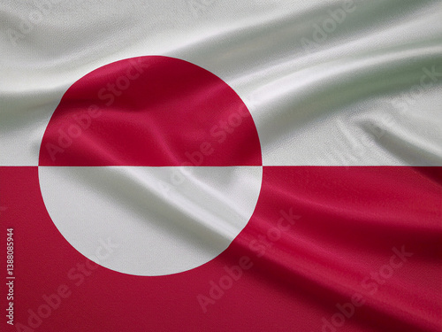waving flag of greenland