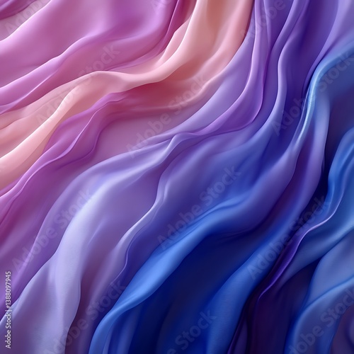These colorful and flowing fabrics display graceful and elegant textures