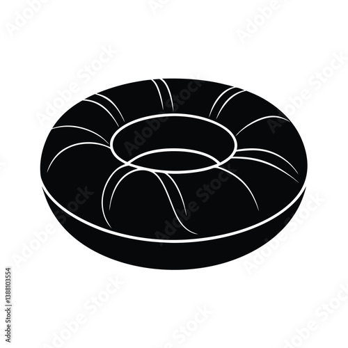 Lazy river tubing Isolated With White Background