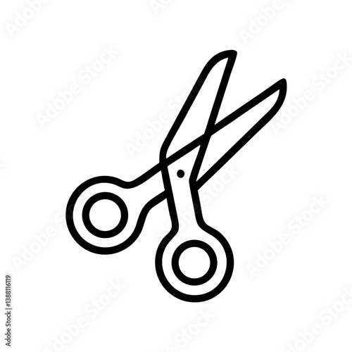 Scissors Icon for Creativity and Crafting Topics