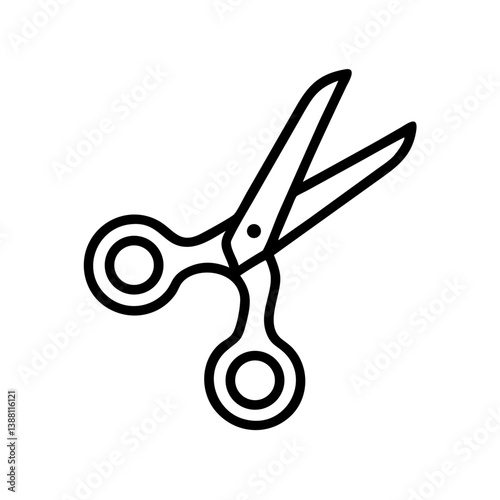Scissors Icon for Creativity and Crafting Topics