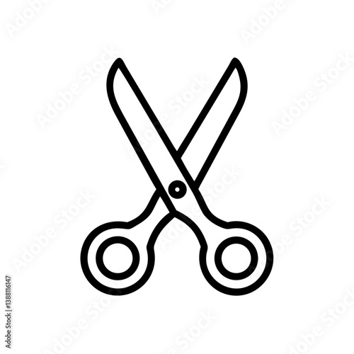 Scissors Icon for Creativity and Crafting Topics