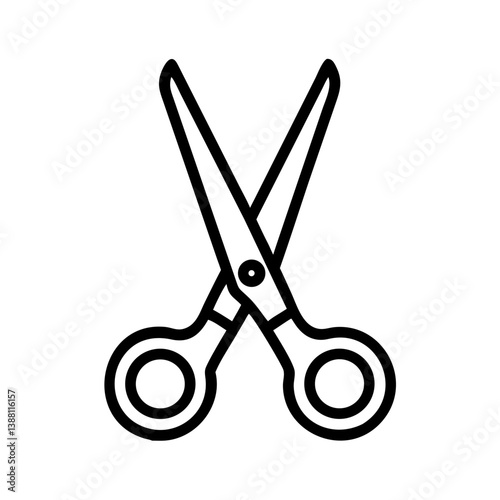 Scissors Icon for Creativity and Crafting Topics
