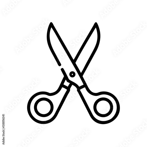 Scissors Icon for Creativity and Crafting Topics