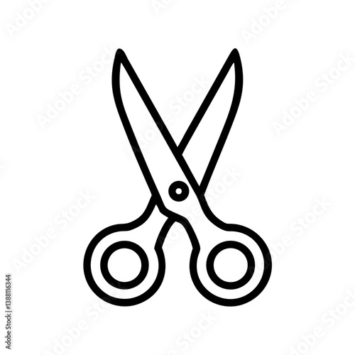 Scissors Icon for Creativity and Crafting Topics