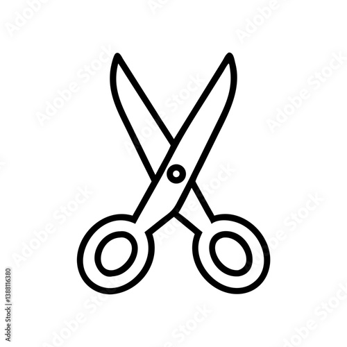 Scissors Icon for Creativity and Crafting Topics