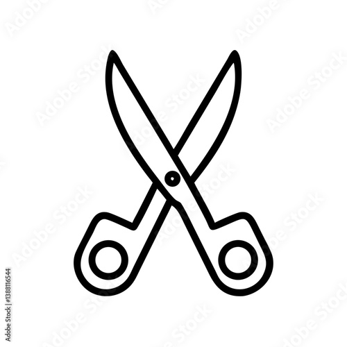 Scissors Icon for Creativity and Crafting Topics