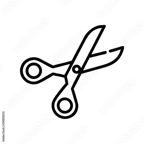 Scissors Icon for Creativity and Crafting Topics