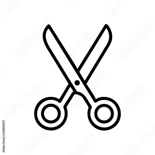 Scissors Icon for Creativity and Crafting Topics