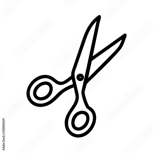 Scissors Icon for Creativity and Crafting Topics