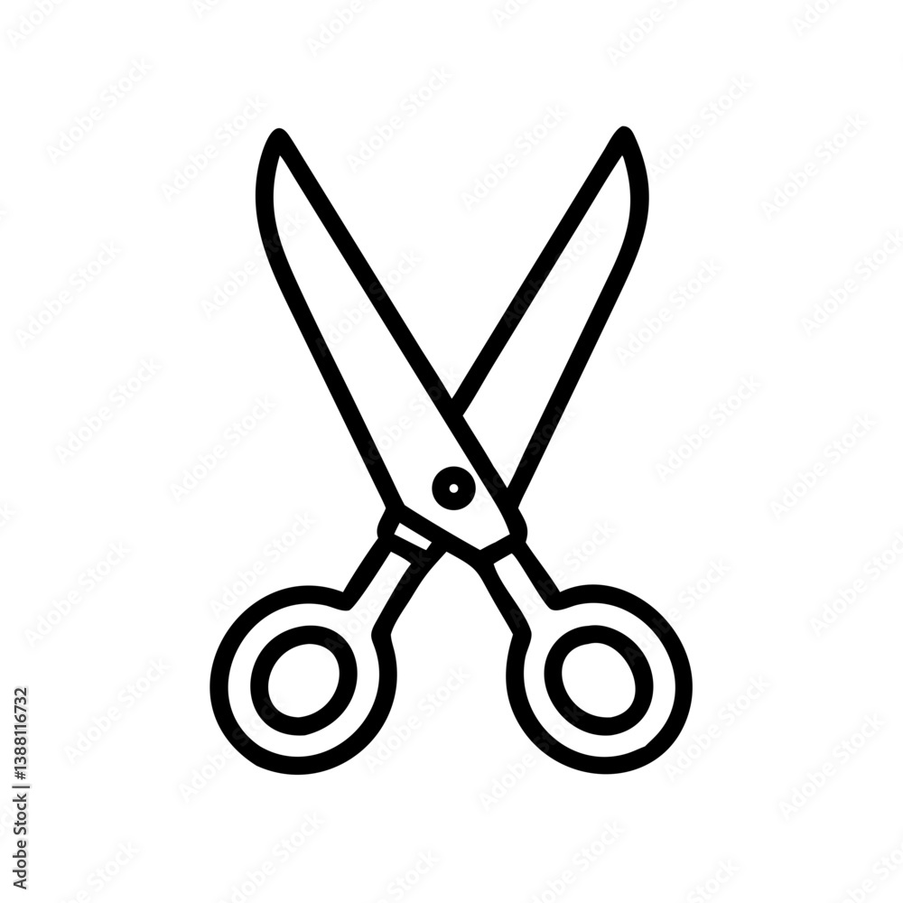 Scissors Icon for Creativity and Crafting Topics Scissors Icon for Creativity and Crafting Topics