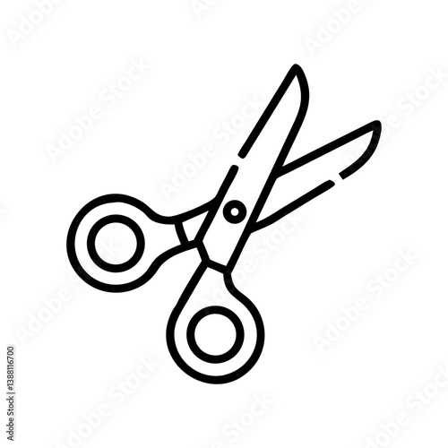 Scissors Icon for Creativity and Crafting Topics