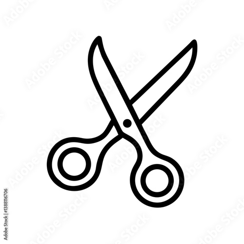 Scissors Icon for Creativity and Crafting Topics